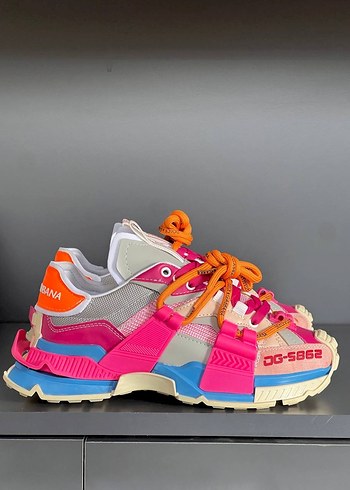 Pembe Platform Topuklu DsG Spor Ayakkabı - Görsel 2