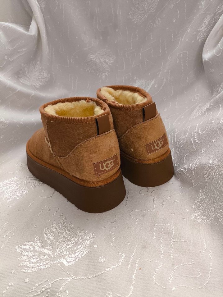 Kahverengi Süet Kürklü Kadın Bot - Görsel 2