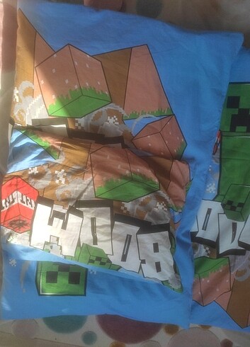 Beden Minecraft nevresim yorgan yastik
