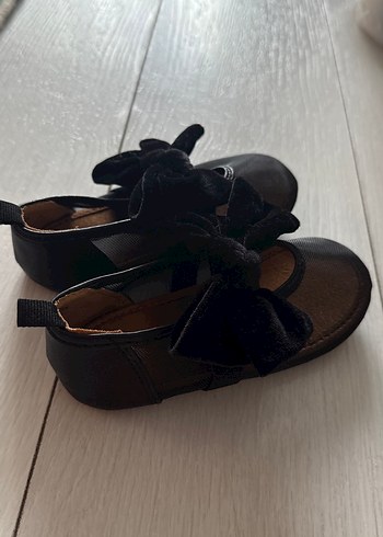 H&M Hm Kız Çocuk Siyah Fiyonk Detaylı Babet