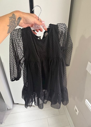 Lcw 18-24 Siyah Uzun Kollu Fırfırlı Hamile Bluzu