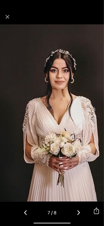 Gelinlik çekim için giyildi s-m beden - Görsel 3