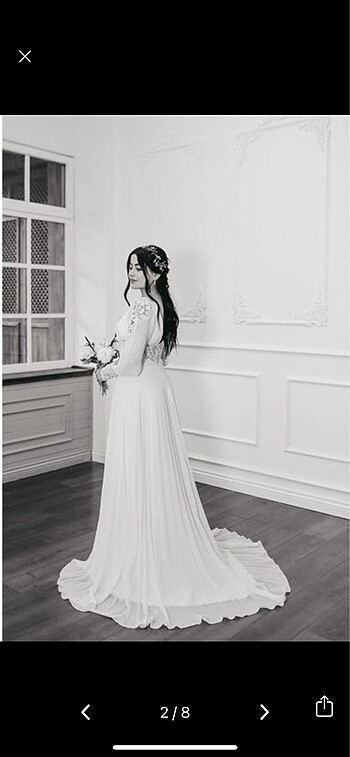 Gelinlik çekim için giyildi s-m beden - Görsel 7