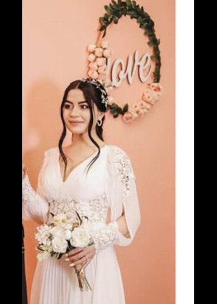 Gelinlik çekim için giyildi s-m beden - Görsel 4