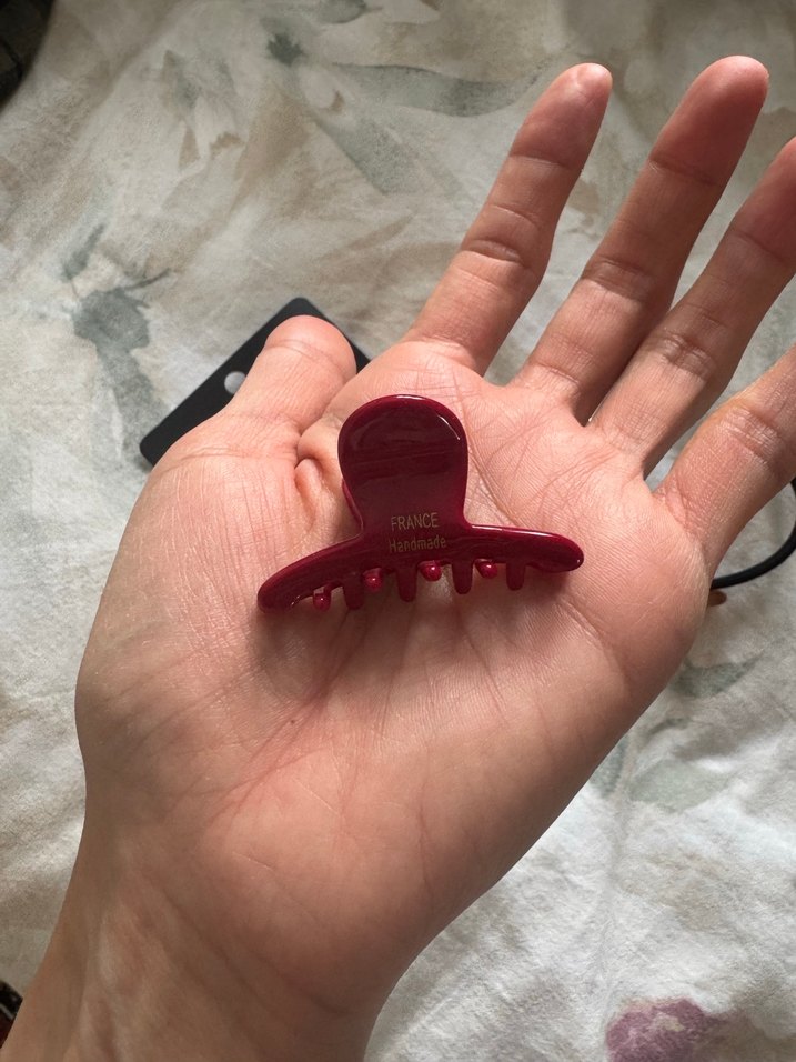 Kırmızı Saç Tokası ve Lastik Seti - Görsel 4