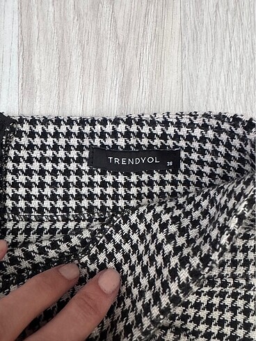 s Beden çeşitli Renk Kazayağı mini etek