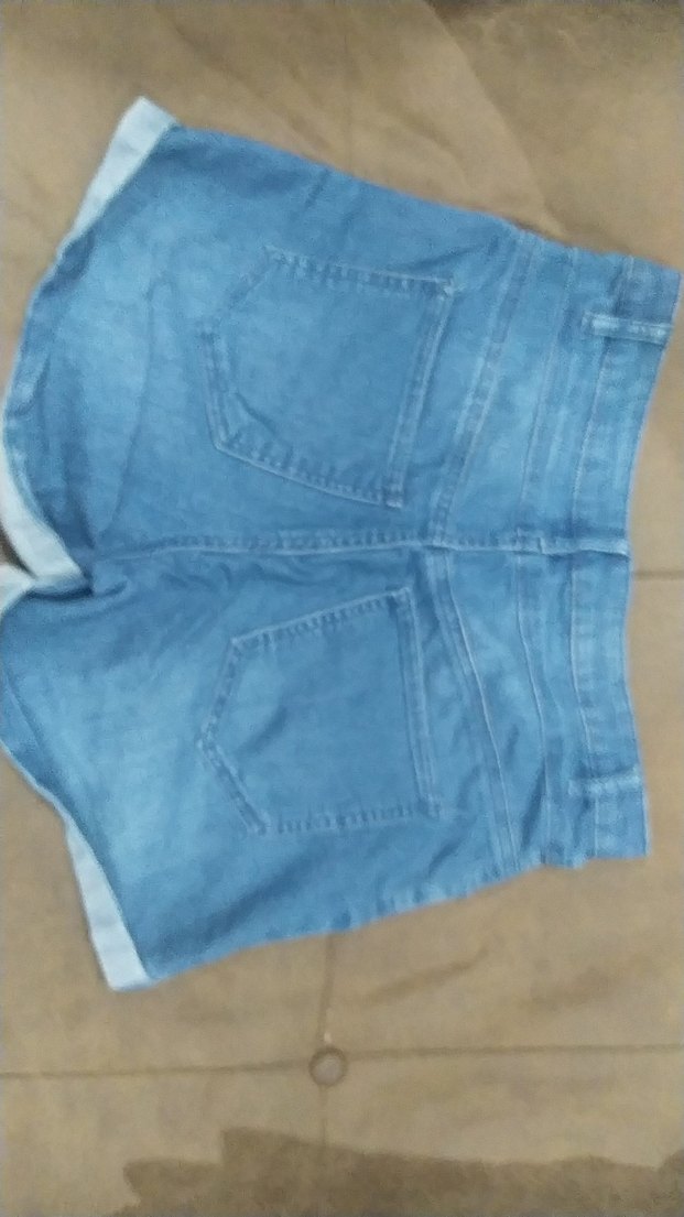 DeFacto marka Düğmeli Mavi Kadın Midi  Şort - Görsel 3