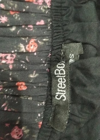 StreetBox Pembe Çiçek Desenli Midi Kadın Etek - Görsel 5