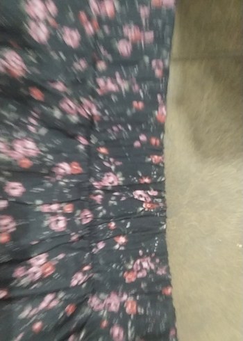 StreetBox Pembe Çiçek Desenli Midi Kadın Etek - Görsel 3