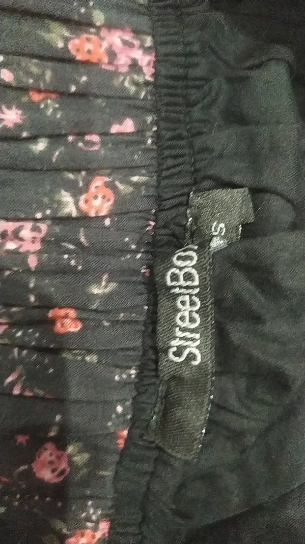 StreetBox Pembe Çiçek Desenli Midi Kadın Etek - Görsel 5