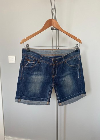 Lacivert Mini Denim Şort