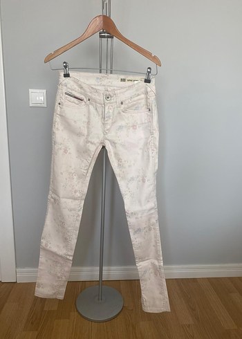 Tommy Hilfiger Desenli Skinny Pantolon