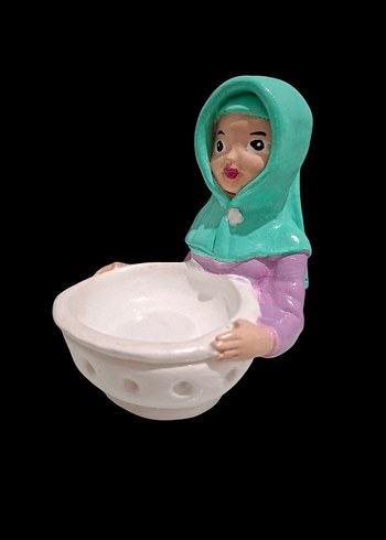 Turkuaz Başlıklı Figürin - Görsel 2