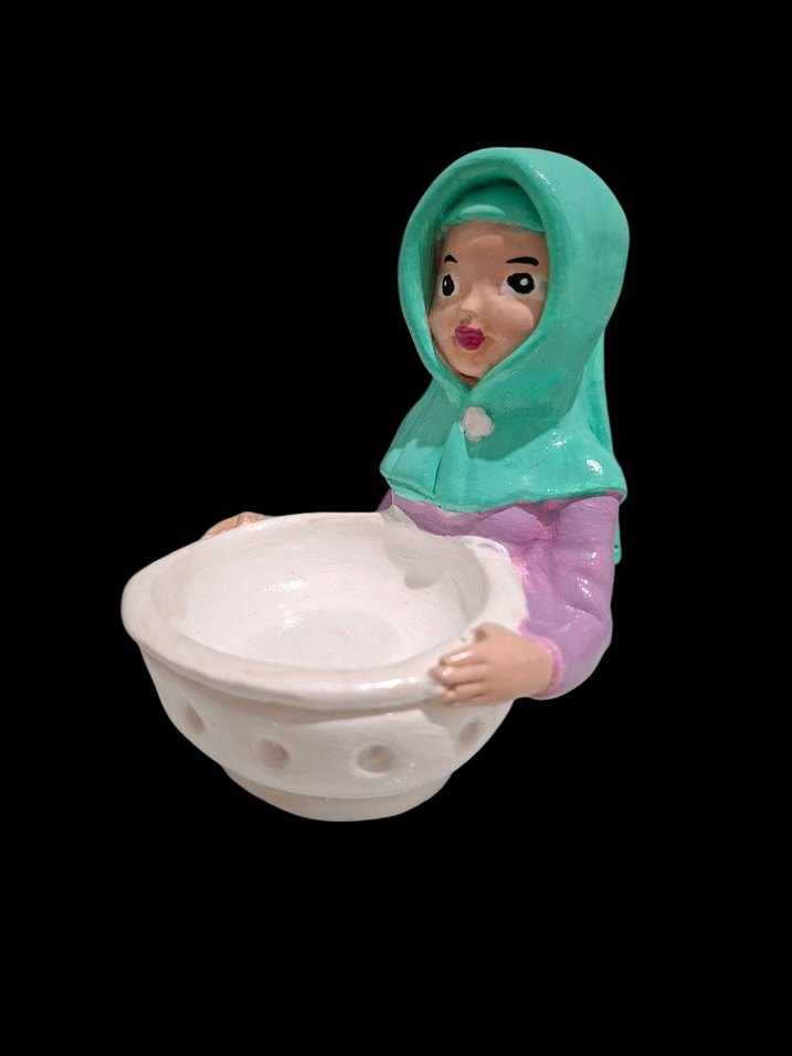 Turkuaz Başlıklı Figürin - Görsel 2