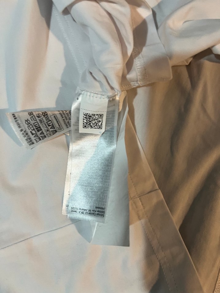 Erkek Beyaz Keten Kısa Kollu Tişört - Görsel 3