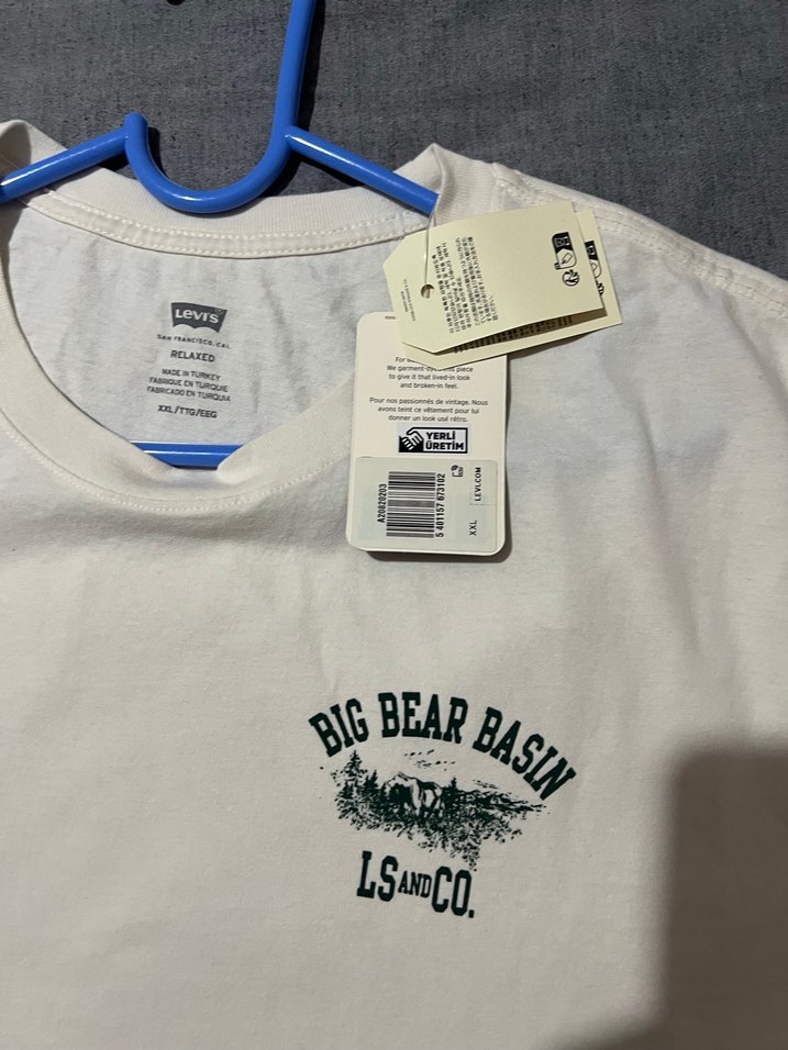 Beyaz Pamuklu Erkek Tişört - Görsel 2