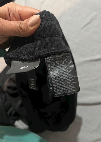 Siyah erkek Rahat Kesim Eşofman Altı - Görsel 2