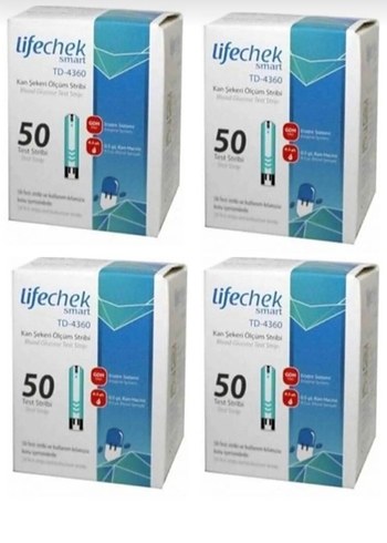 Lifechek TD-4360 Kan Şekeri Test Şeridi 50'li