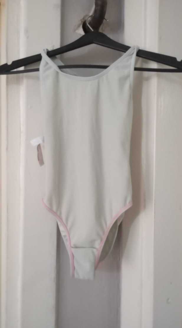 Beyaz Midi Spor Tarzı Kadın Mayo - Görsel 2