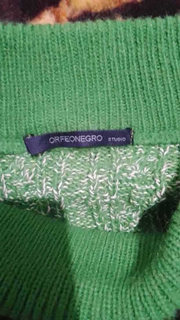 Örgü Kadın Uzun Etek Yeşil - Görsel 3