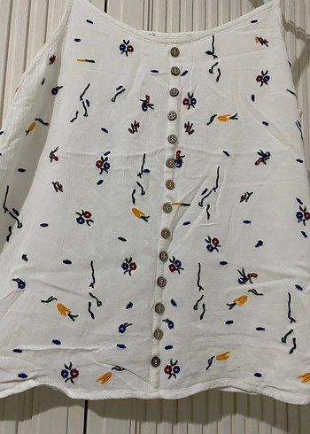 Düğmeli Nakışlı askılı - Görsel 2