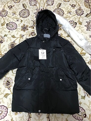 s Beden siyah Renk Oversize şişme mont (yurtdışı ürünü)