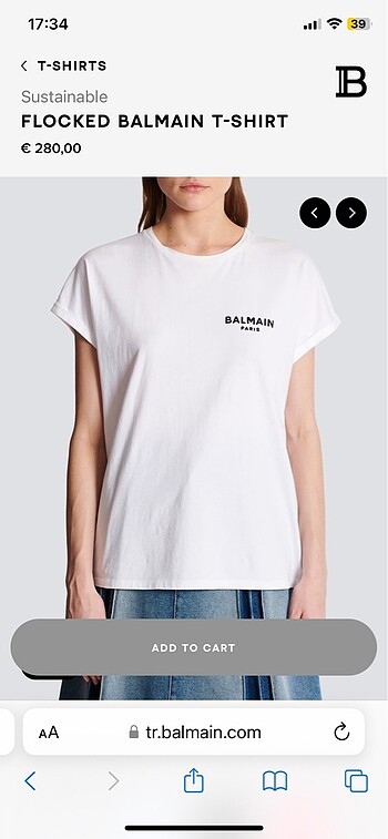 xs Beden Balmain tshirt