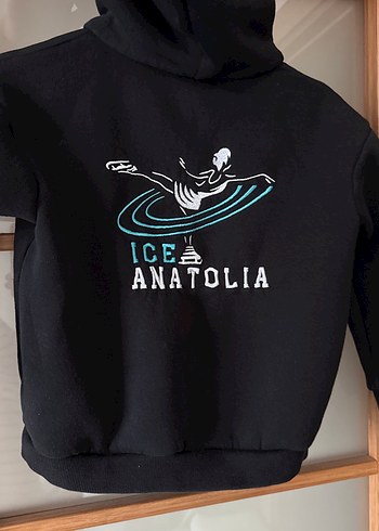 Kız çocuk fermuarlı hırka - Görsel 3