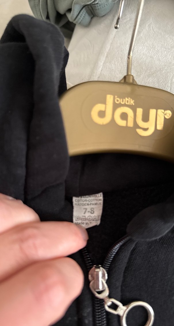 Kız çocuk fermuarlı hırka - Görsel 2