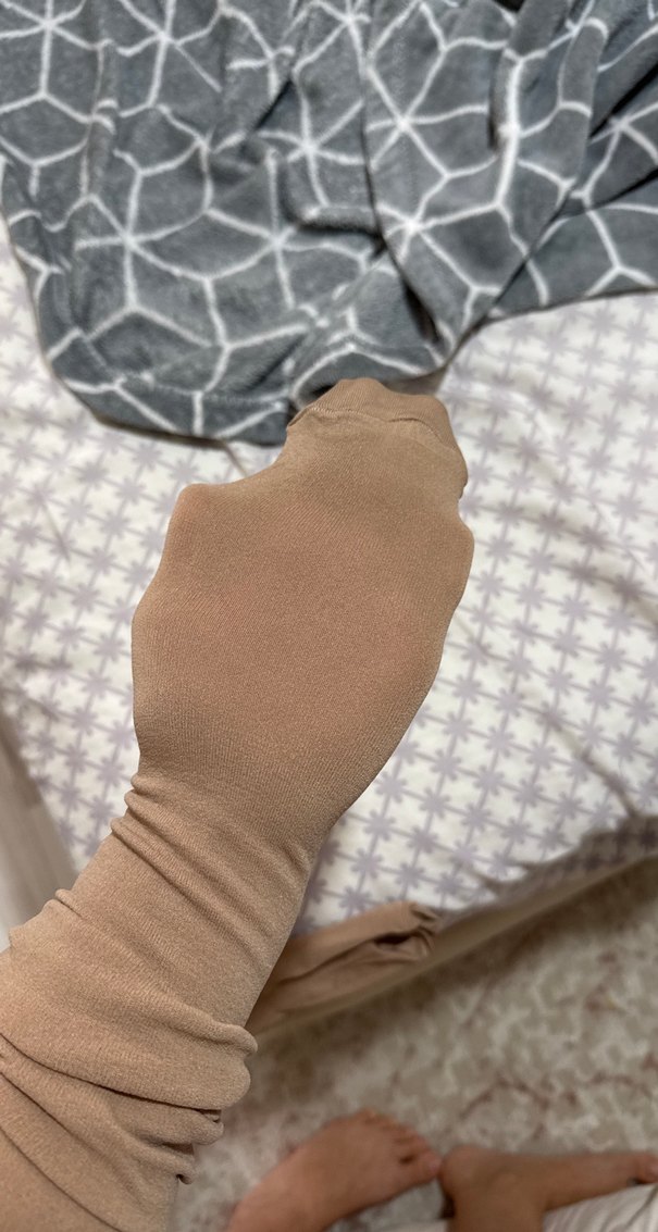 Kız çocuk ten rengi buz pateni çorabı - Görsel 2