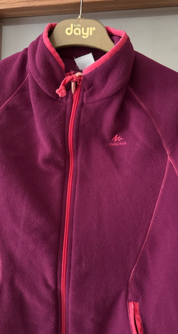 Kadın fermuarlı polar hırka - Görsel 2