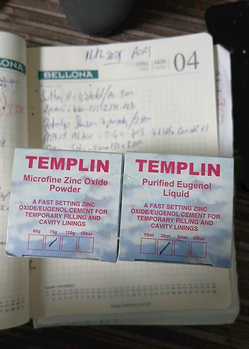 Templin Mikronize Çinko Oksit Tozu ve Saf Eugenol Likit - Görsel 2