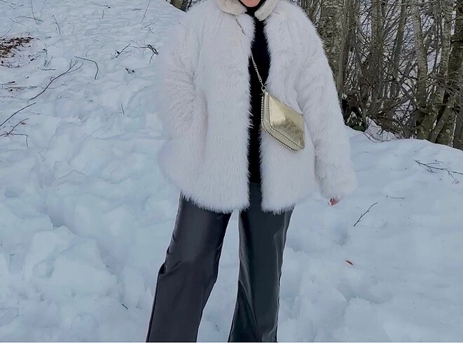 Zara peluş kürk