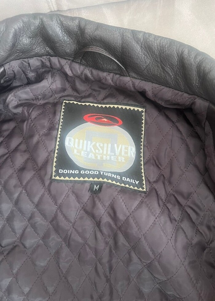 Quiksilver deri ceket orijinal deri - Görsel 3