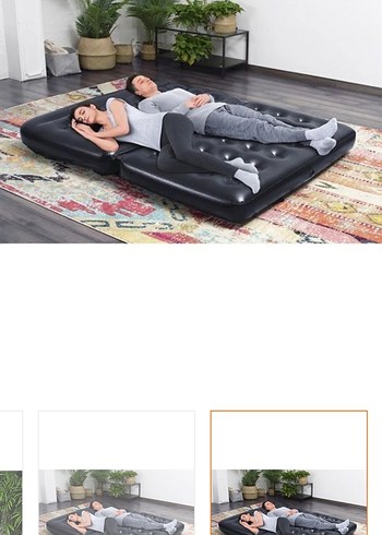 Şişme Siyah Yatak Koruyucu - Görsel 4