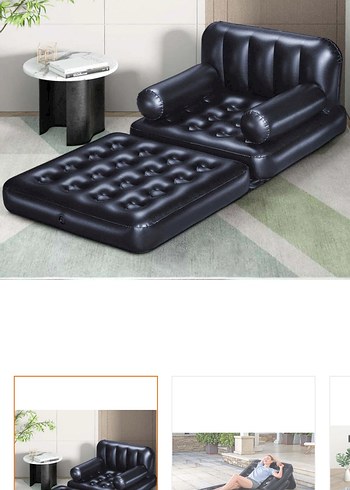 Şişme Siyah Yatak Koruyucu - Görsel 6