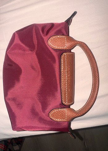 Beden bordo Renk Longchamp Bordo Deri Kadın Çanta