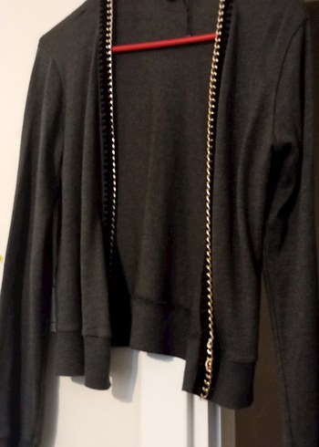 Düğmeli Siyah Kadın Uzun Kaban - Görsel 6