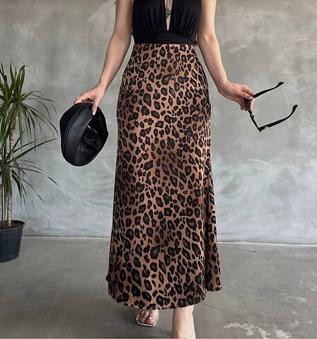 Leopar saten etek