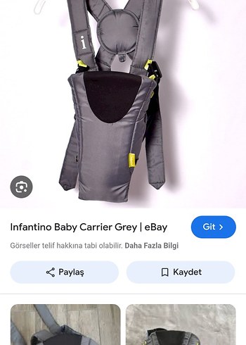Infantino 2 Pozisyonlu Havalandırmalı Kanguru Gri - Görsel 2