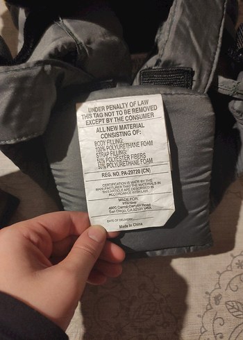 Infantino 2 Pozisyonlu Havalandırmalı Kanguru Gri - Görsel 7