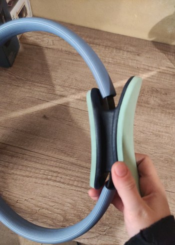 Mavi Pilates Çemberi, Kaymaz Yastıklı - Görsel 3