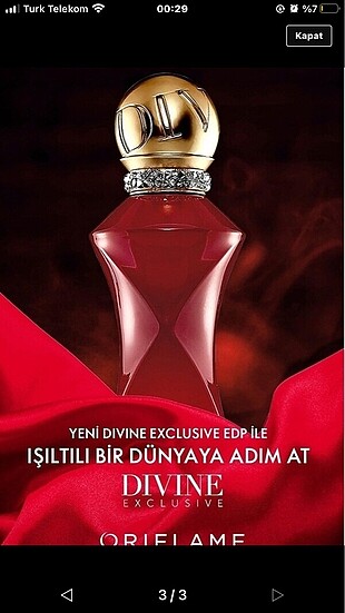Beden Oriflame Divine Parfüm