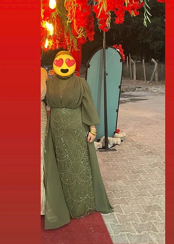 Kadın Bohem Yüksek Yakalı Uzun Kollu Elbise