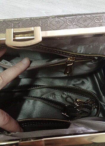 Bakır rengi abiye çanta  - Görsel 4