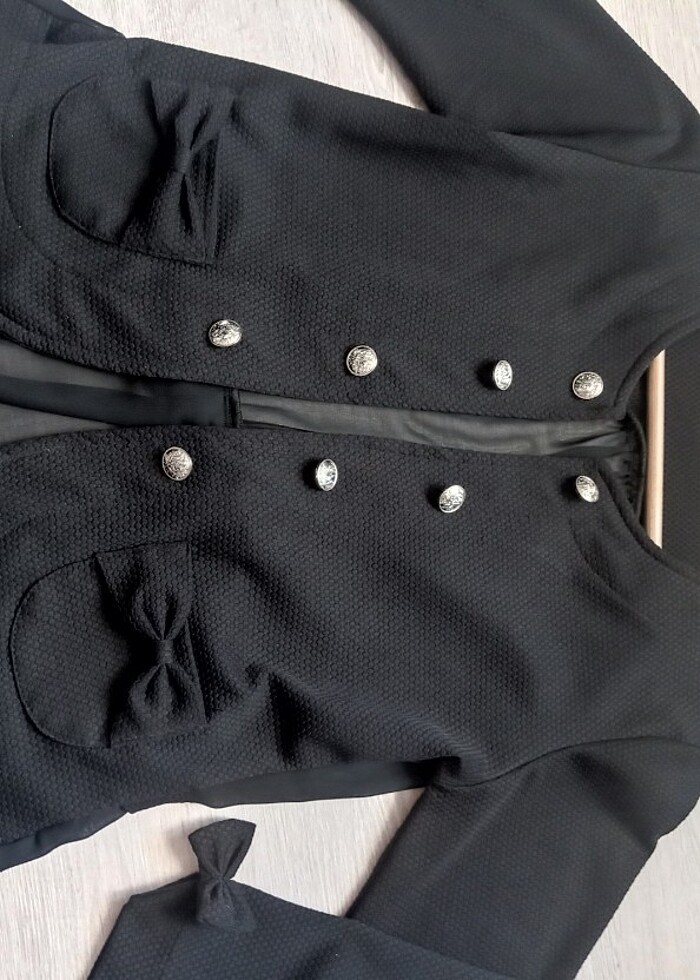 Siyah bayan ceket  - Görsel 2