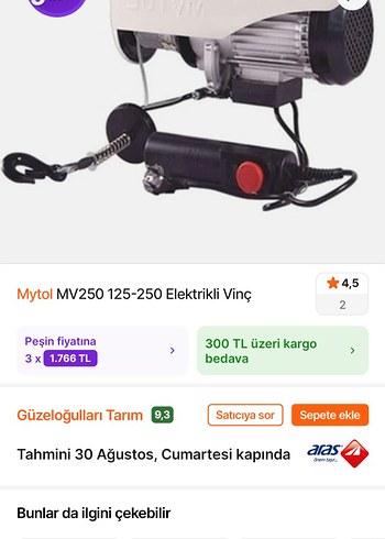 Beyaz Elektrikli Vinç - Görsel 2