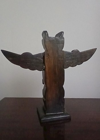 Renkli Kanatlı Totem Figürin ÜRÜN BALI DEN GELDI - Görsel 3