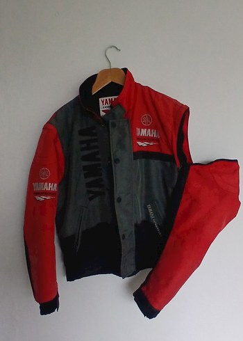 Kırmızı Gri Yamaha Motosiklet Yelek Ceket - Görsel 3