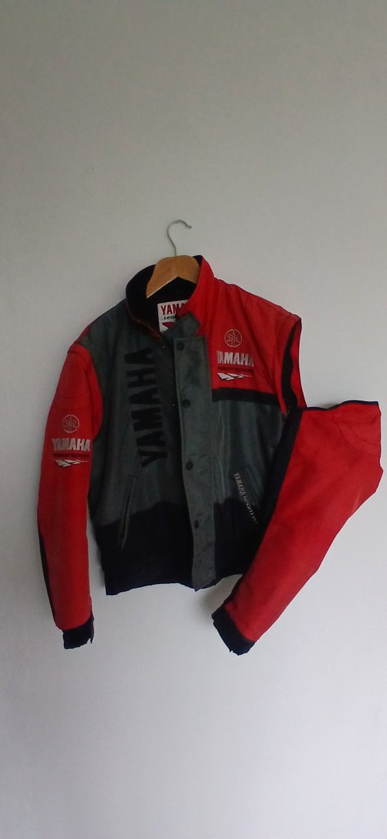 Kırmızı Gri Yamaha Motosiklet Yelek Ceket - Görsel 3